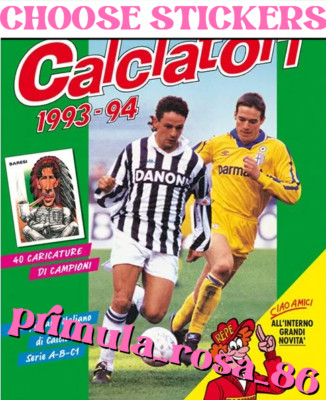SANDWICHES CHOOSE MISSING FIGURES FOOTBALLERS 1993 - 94 MANCOLISTA 1 - 612