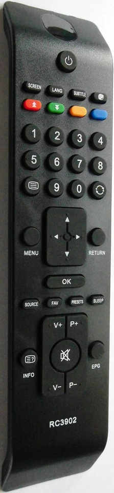 Ersatz Fernbedienung für Hitachi JVC Telefunken Techline Polaroid Dantax RC3902.