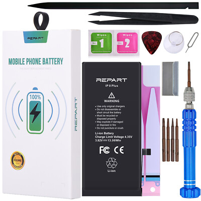 REPART Akku für Apple iPhone 8 Plus A1864 3420mAh Handy Akku Ersatzakku