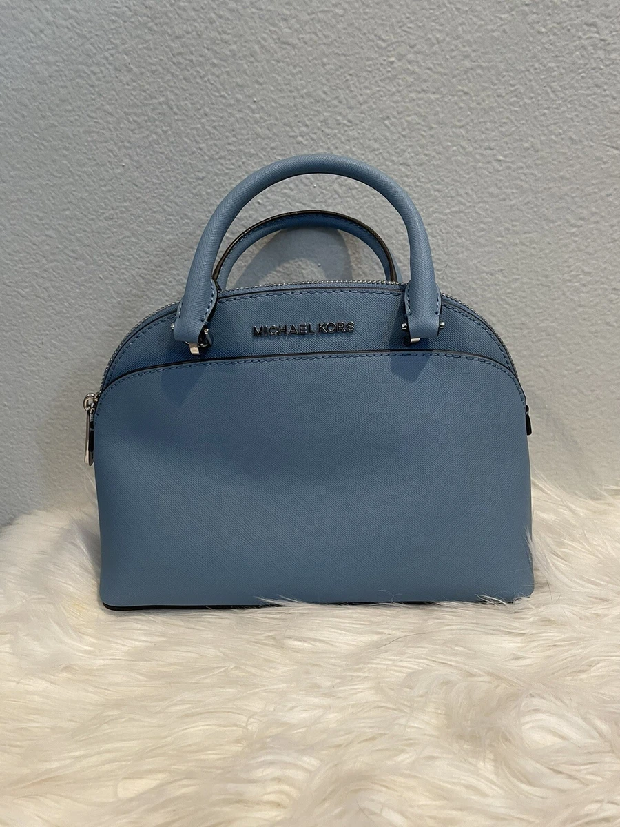 NWT Michael Kors Emmy Small Dome Satchel/Crossbody- Sky Blue