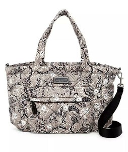 black quilted diaper bag