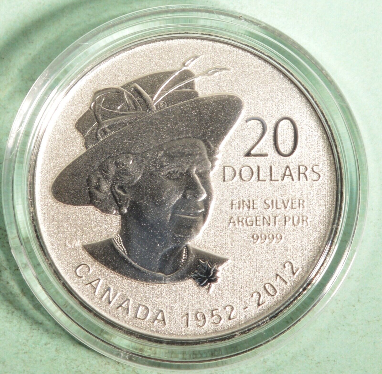 Canada 🇨🇦 2012  - 20 for 20 Series Fine SILVER COIN 🇨🇦  DIAMOND JUBILEE