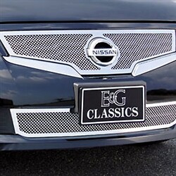 E&G Classics Fits 2008-2009 Nissan Altima 2pc Fine Mesh Chrome Grille