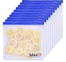 Reusable Zip To Lock Gallon Size Bags For Freezer & Storage PEVA Food Storage