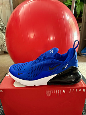 Nike Air Max 270 5Y/6.5W Blue/Black/White Mesh   New w/ Box