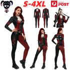 Harley Quinn Costume Suicide Squad Cosplay Outfit Fancy Jumpsuit Halloween Party