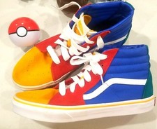 Vans Sk8 Hi Youth Sz 6.5 Suede Color Block Primary Colors High Top Shoes 721356