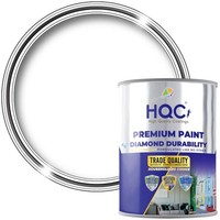 Matt Emulsion Paint White 0.5L 1L 2.5L 5L 10L 20L Interior Walls Ceilings HQC