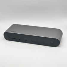 Belkin Pro Thunderbolt 4 Dock INC006 Gray HDMI Ethernet USB-C USB-A READ