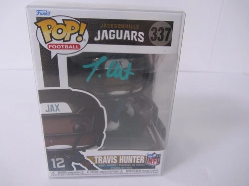 Travis Hunter Signed Jaguars Funko Pop #337 Autographed NFL w/ COA