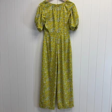 Love, Whit X Rent the Runway Womens Boho Cottage Floral Jumpsuit Size S Prairie