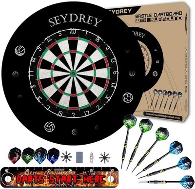 Dartboard EVA 45 cm 6 Darts 12 Flights mit weichem Material