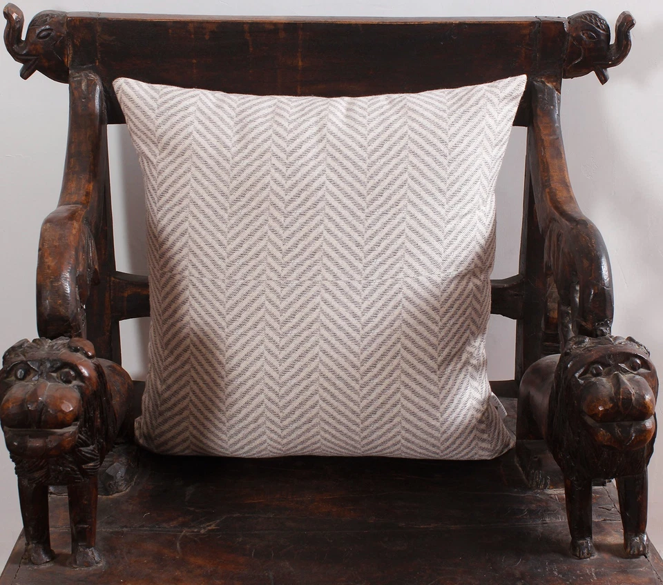 Handmade Cotton Cushion Cover, Decorative Throw Pillow Cover for Sofa,Home Decor - Image 3 of 4