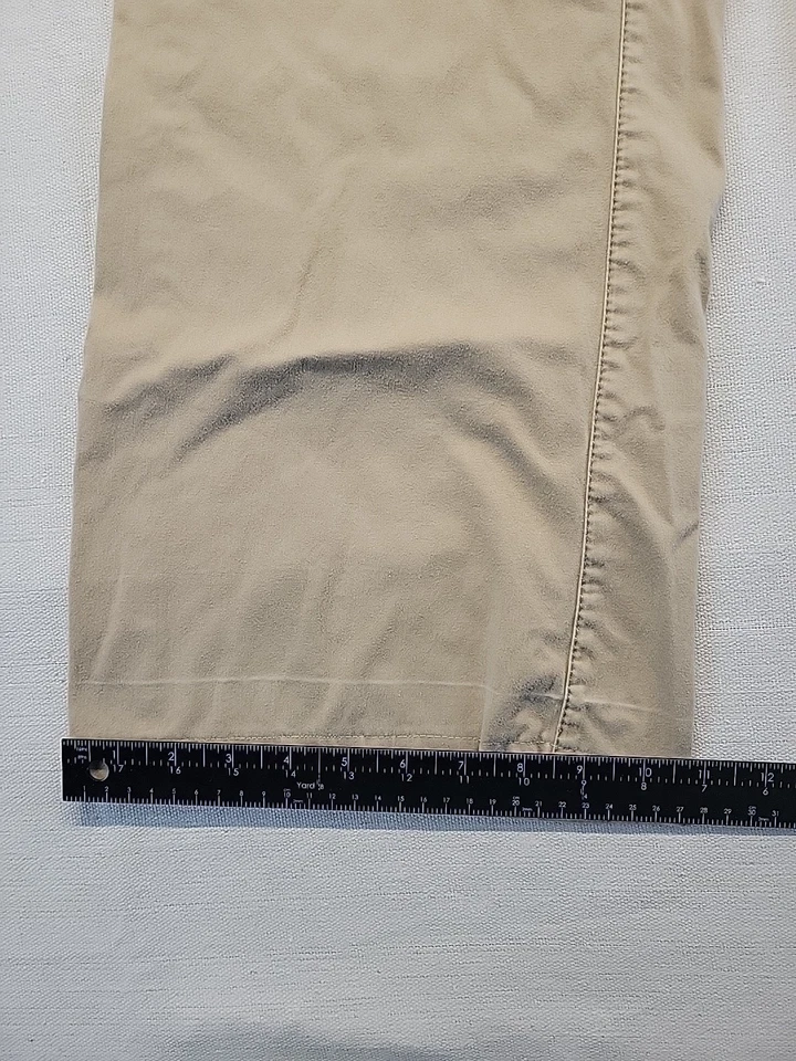Pantalones chinos Ann Taylor LOFT Marisa pierna ancha mujer 8 caqui beige  Foto 4 de 4