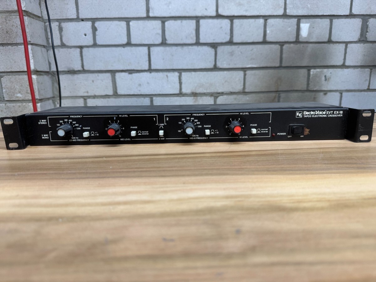 Electro-Voice EVT EX-18 EV Tapco, 2 Ch Electronic Crossover, Mono