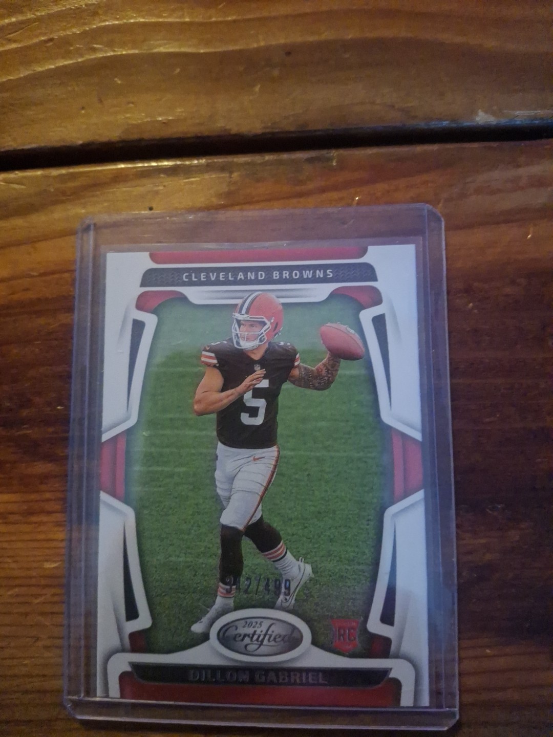 2025 Panini Certified Dillon Gabriel (RC) #192 Numbered 342/499