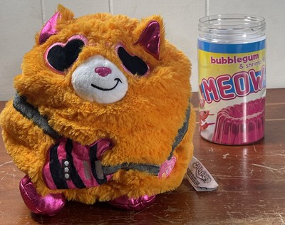 Misfittens GIBSON Series 3 Orange Pink Wild Cat Kitty 9'' Stuffed Animal Plush