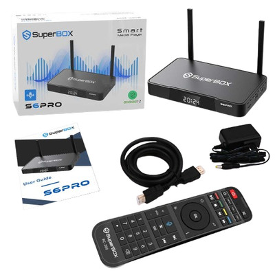 SuperBox S6 Pro Android 12 TV  4+32GB black box AUTHORIZED DEALER FAST FREE SHIP