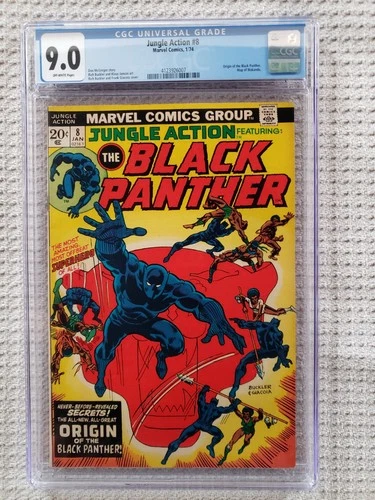 Jungle Action 8 CGC Graded 9.0 VF/NM Marvel 1974 Black Panther Origin