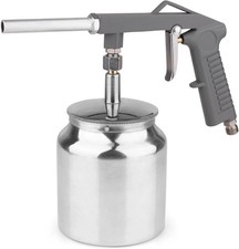 Undercoating Spray Gun Automotive Air Paint With Suction Silver