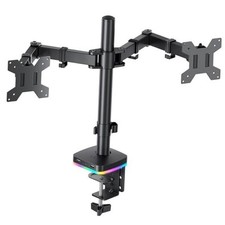 RGB Dual Monitor Stand for 2 Screens Fully Adjustable RGB Dual Monitor Arm
