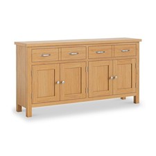 Roseland Furniture London Light Oak Extra Large Sideboard RRP £960