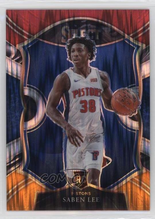 2020-21 Panini Select Concourse Red White Orange Flash Prizm Saben Lee Rookie RC