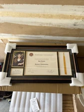 8.5”x11” Modern Document Frame With Double Mat Graduation Diploma Certificate