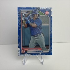 2024 Bowman Blue Pattern /125 Josh Rivera #BP-115 Chicago Cubs