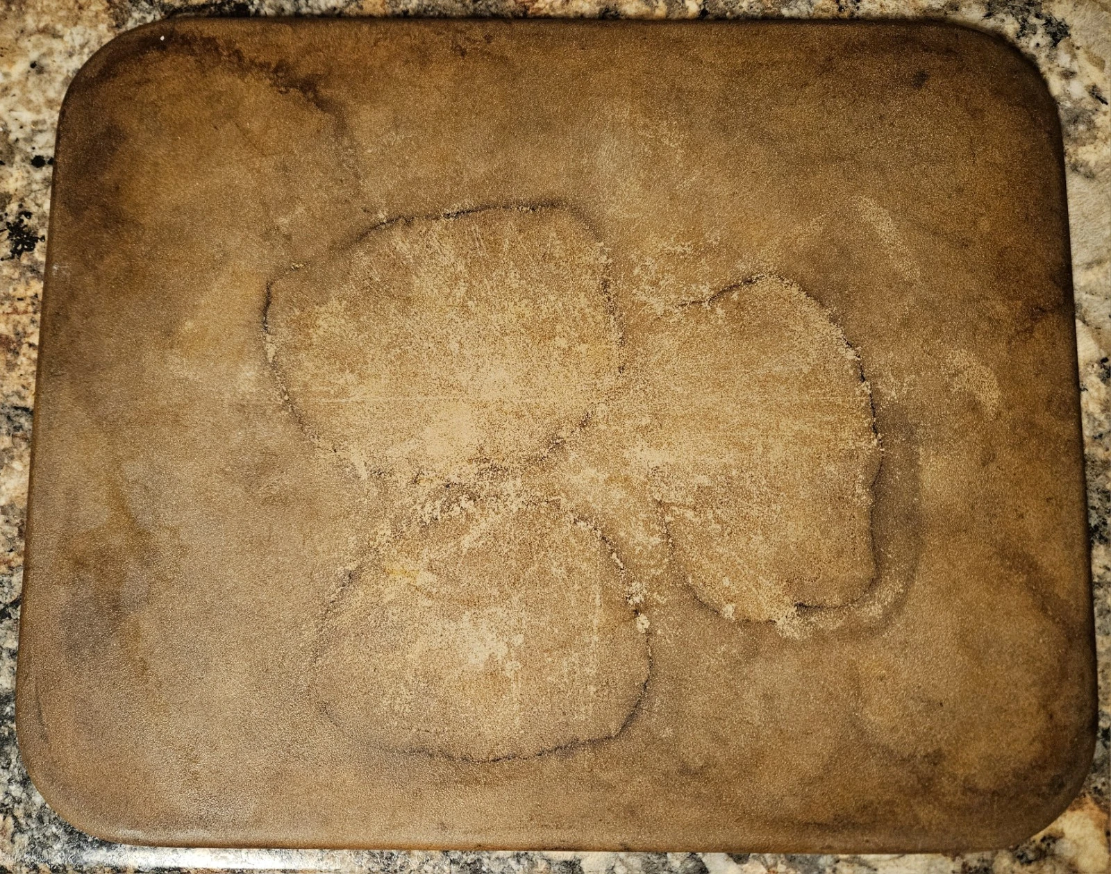 Vintage PAMPERED CHEF Family Heritage Flat Rectangle Baking Pizza Stone 12"x15"