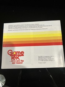 Jeopardy Junior Edition Nintendo NES Instruction Manual Only