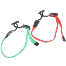 2 Pcs Bungee Cords Heavy Duty Outdoor Adjustable Flat with Hooks