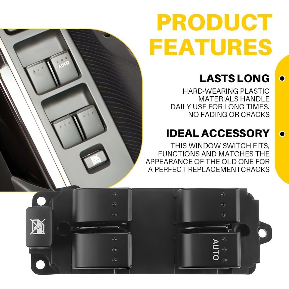 For Mazda 3 BK 2004-09 Master Power Window Switch Control 4 Button BP1E ...