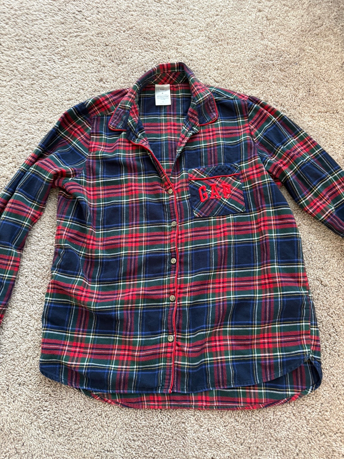 Pendleton x gap flannel Multicolor Plaid pajama s… - image 2