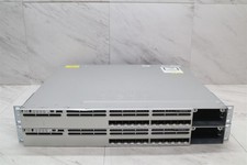 2 LOT - Cisco WS-C3850-12S-S 12-Port Gigabit PoE Network Switch w/ 350W PSU