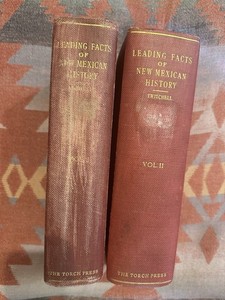 Leading Facts of New Mexican History 2 Volume Set Twitchell Hardcover signed
