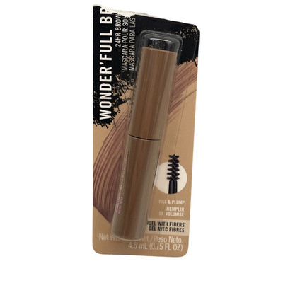 Rimmel Wonder Full Brow 24HR Gel With Fibers Brow Mascara Brown 0.15oz / 4.5ml