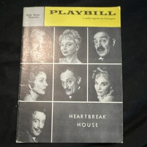 Heartbreak House Vintage Broadway Playbill (Nov 1959) Maurice Evans Pamela Brown