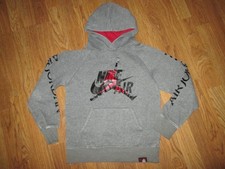 Boys NIKE AIR JORDAN fleece lined hooded sweatshirt sz M md Med