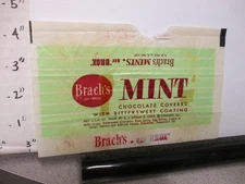 candy bar wrapper 1940s MINT Brach's 1.5 oz chocolate peppermint