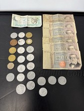 Italian Lire Coins/Paper Money Lot, Plus Other European Coins!