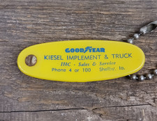 Vintage Keychain Key Fob Goodyear Implement &...