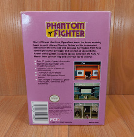 Nr MINTY BOX CIB Phantom Fighter complete in nintendo nes collector lot CLEAN A+
