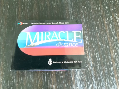 New Volvik Miracle Distance White Golf Balls 12 Pack with Bismuth Core