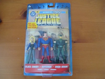 New Action Figures Black Canary Superman Green Arrow Justice League & Comic Book
