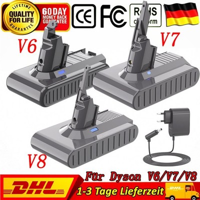 Für Dyson V6 V7 V8 9Ah Akku DC58 DC59 DC61 26.1V Ladegerät Netzteil Ladekabel DE