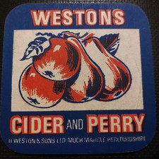 Westons Cider Beer Mat Uk Cat No  12. HENRY WESTON CIDER