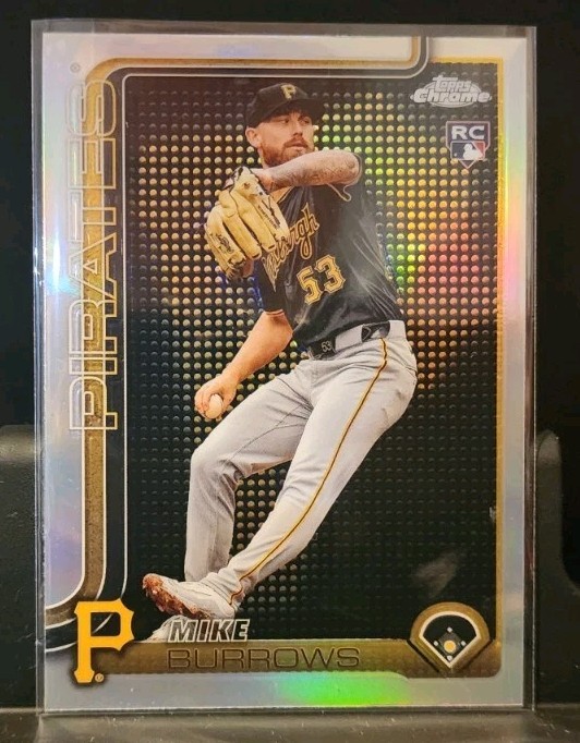 2025 Topps Chrome - Mike Burrows #78 Lightboard Logo Refractor (RC)