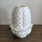 Authentic Fenton Milk Glass Hobnail Fairy Lamp Light Vintage
