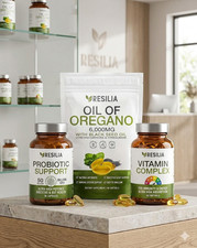 Resilia Oil of Oregano 6000mg Black Seed Oil 200mg 60 Softgels Immune Support US